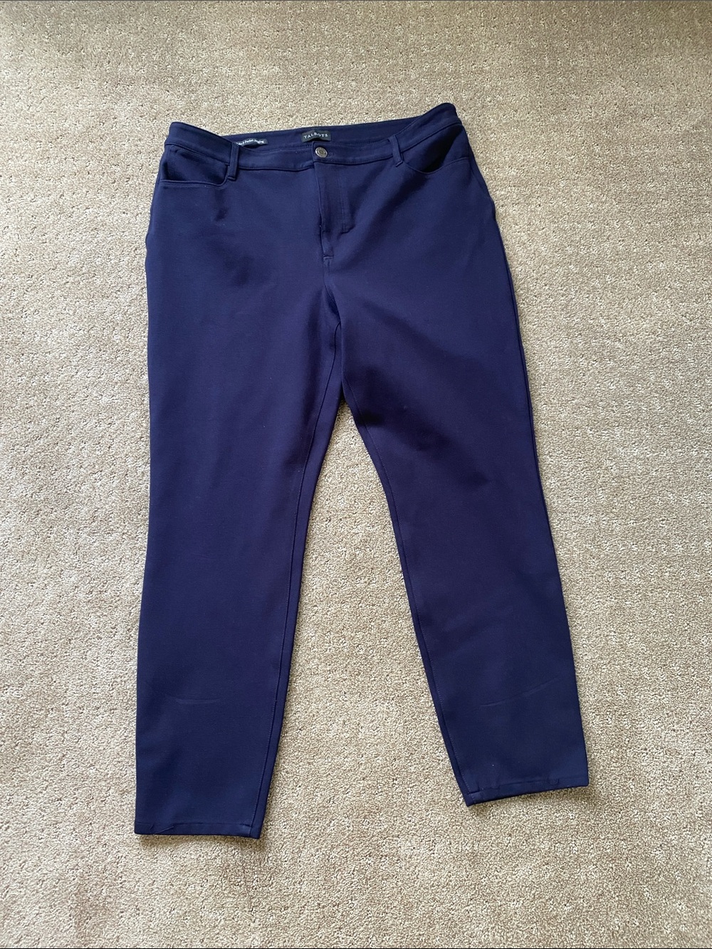 Talbots Navy Blue Slim Ankle Pants